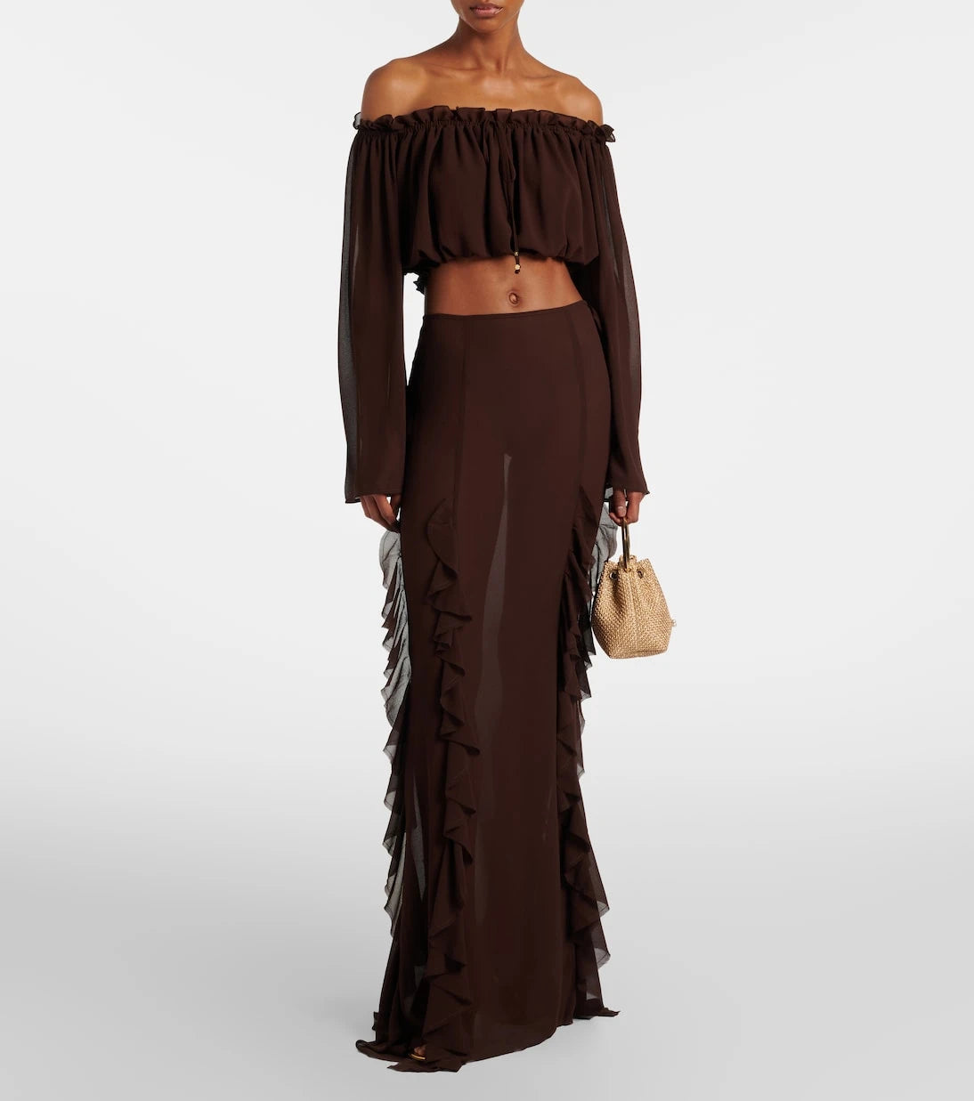 Bananhot - Ora ruffled maxi skirt