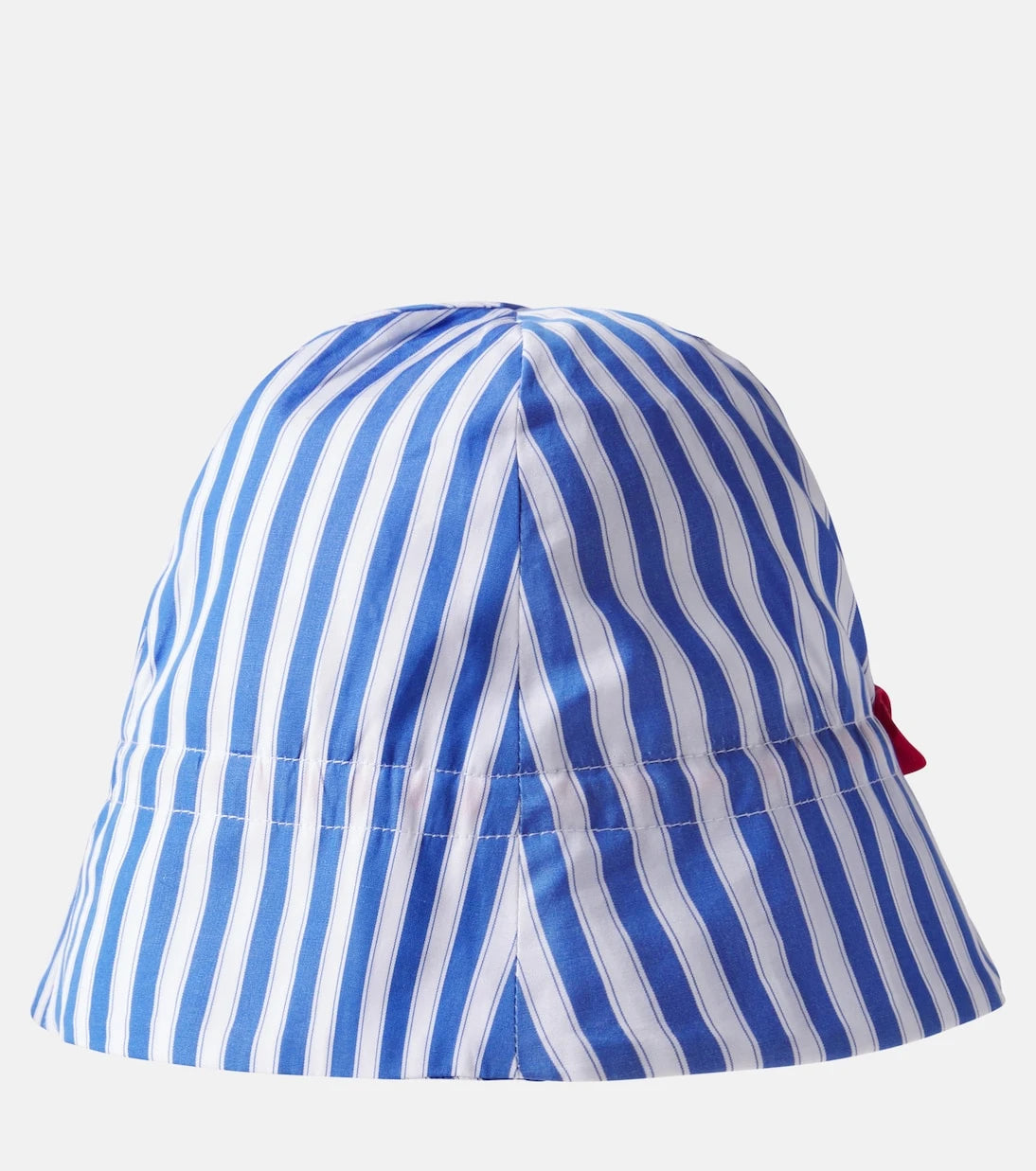 Bonpoint - x Maison Kitsuné bow-detail striped cotton hat