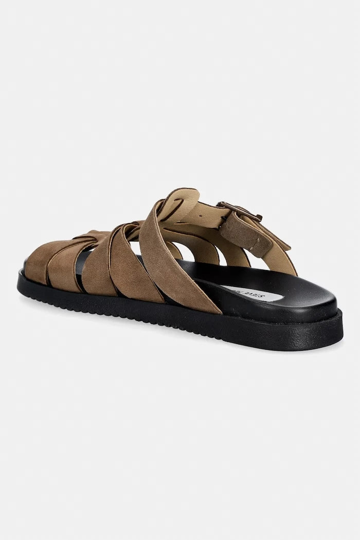 Steve Madden kapalı burunlu nubuk kadın terlik ayakkabı Mamba