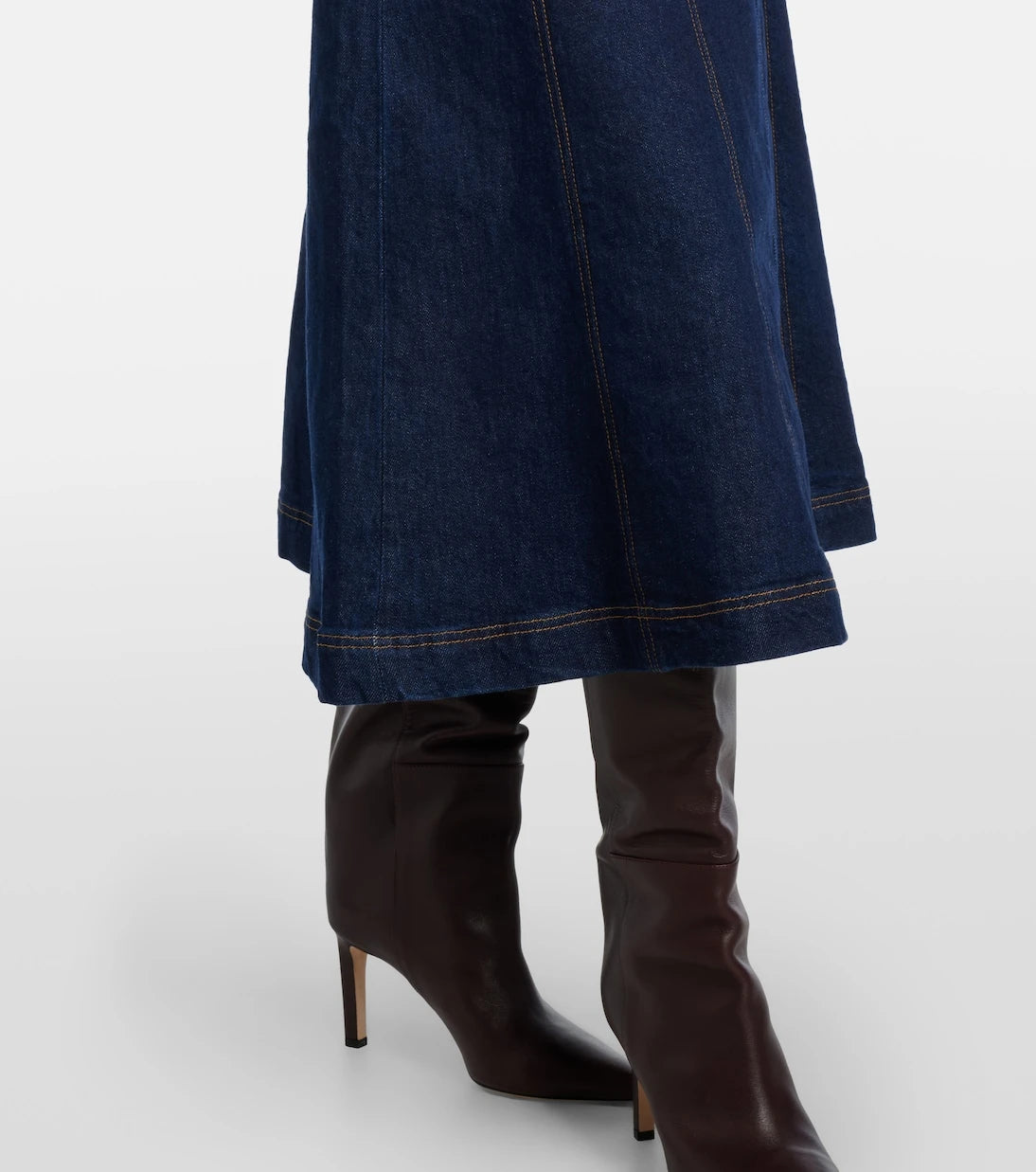 Veronica Beard - Alix denim midi skirt