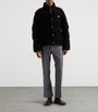 Prada Black Cotton Corduroy Puffer Jacket