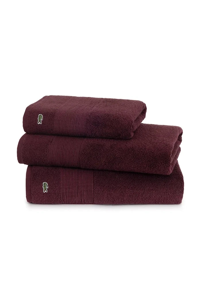 Lacoste L LECROCO Bordeaux 100 x 150 cm Orta Pamuklu Havlu