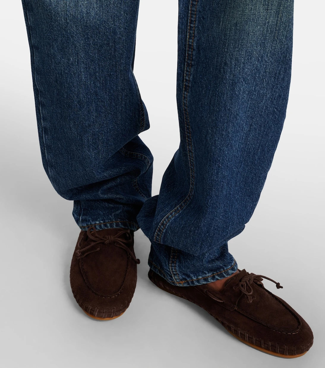 Le Monde Béryl - Driver embroidered suede loafers