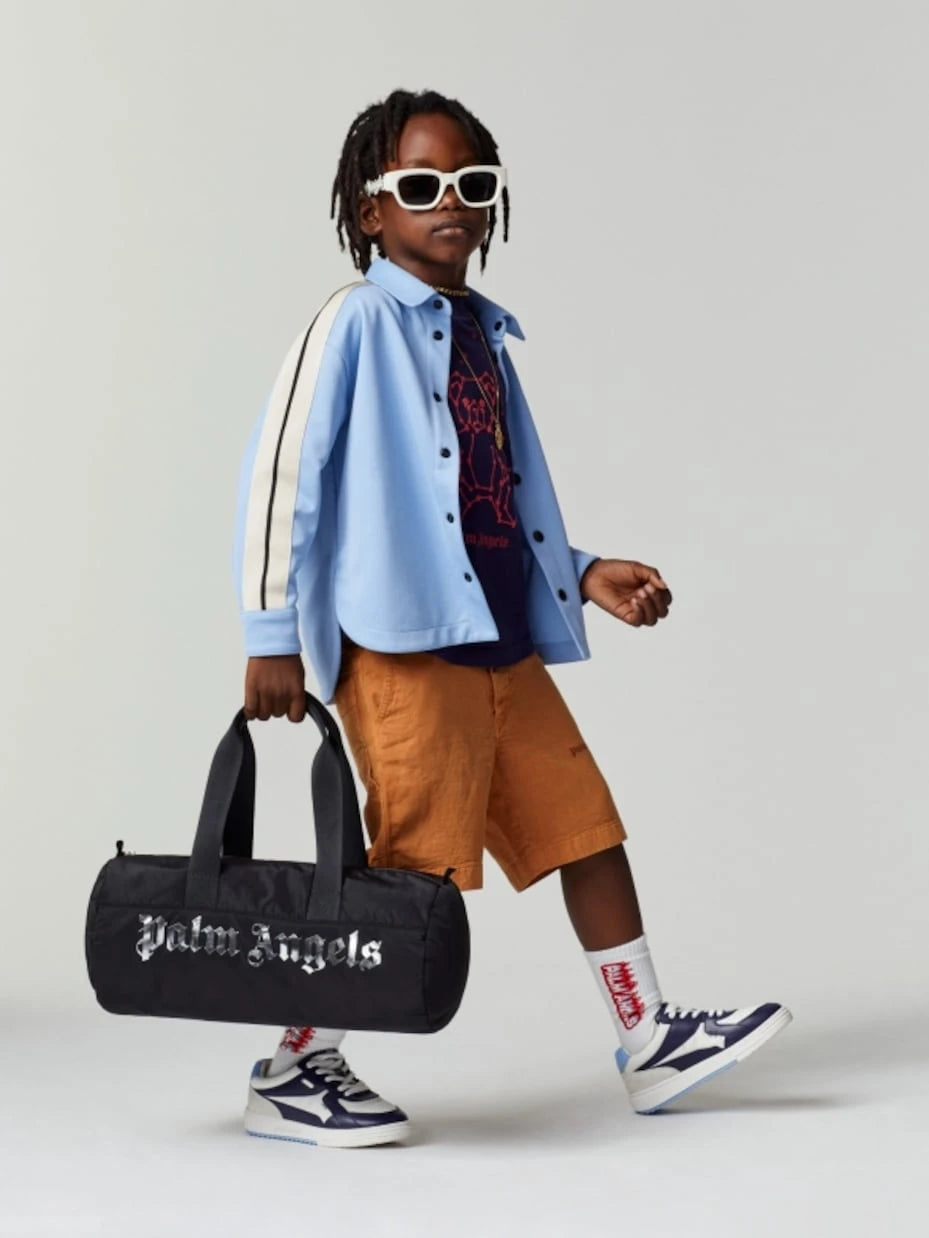 Palm Angels Kids - Palm University leather sneakers