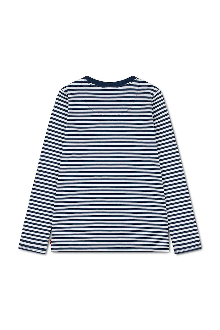 Levi's çocuklar için pamuklu uzun kollu bluz STRIPE TEE