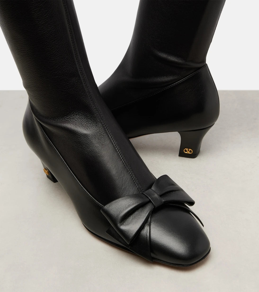 Valentino Garavani - Bowow 45 leather over-the-knee boots