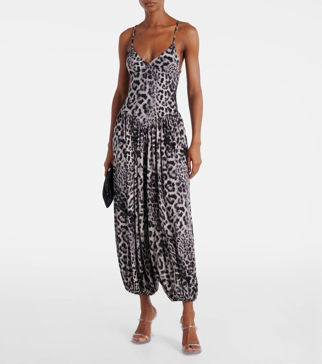 Norma Kamali - Kenny leopard-print jumpsuit