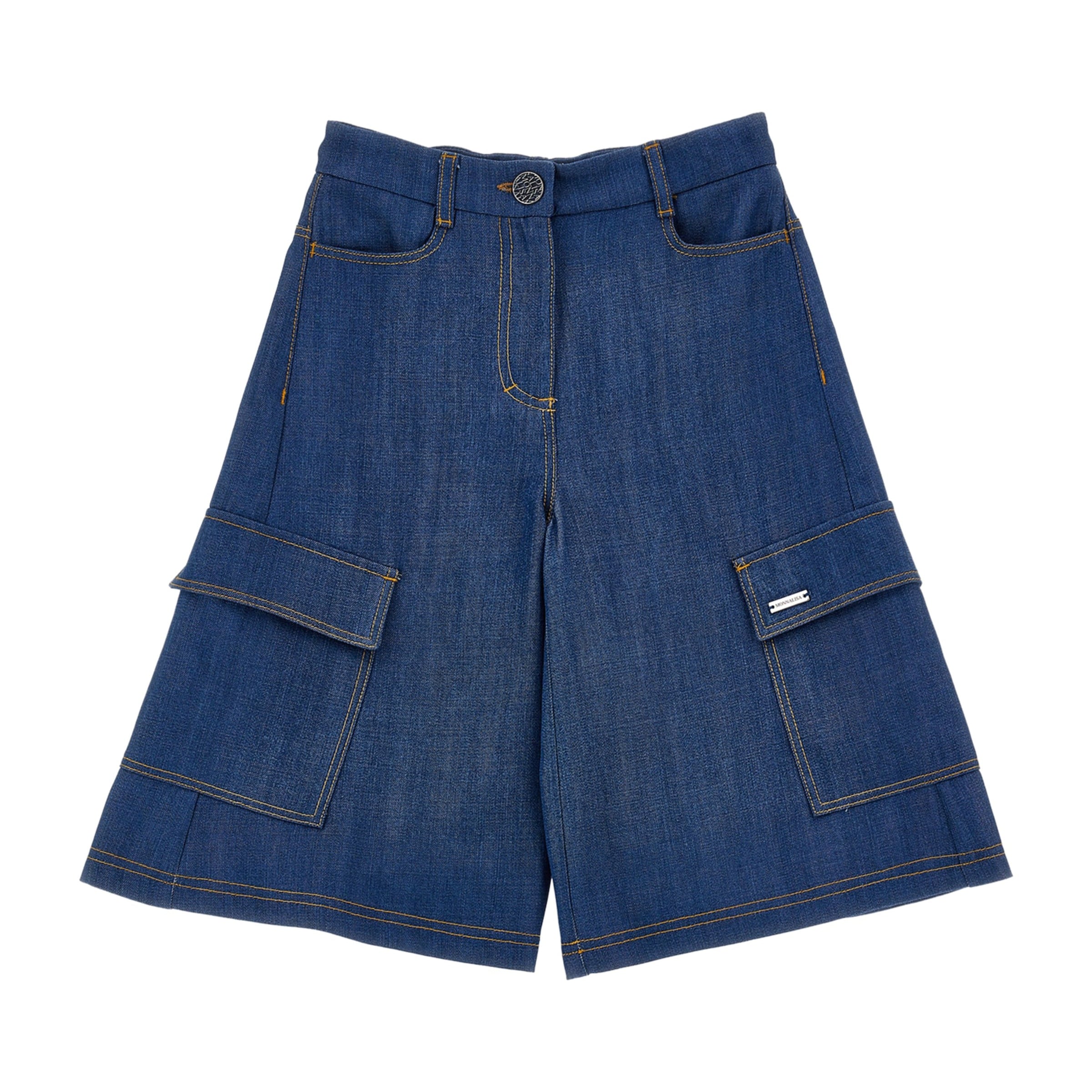 Lyocell-Denim Cargo Shorts (2-12 Years)