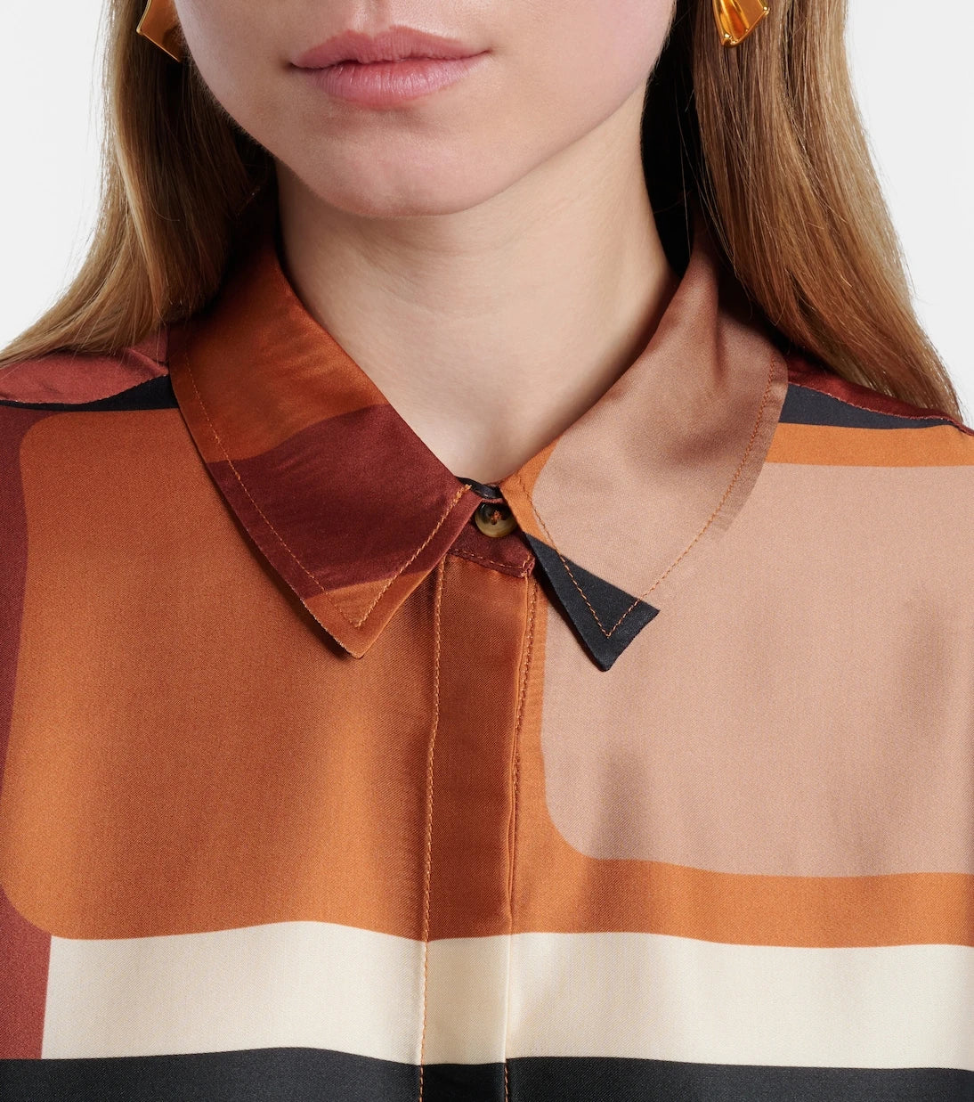 Faithfull - Cora printed satin shirt