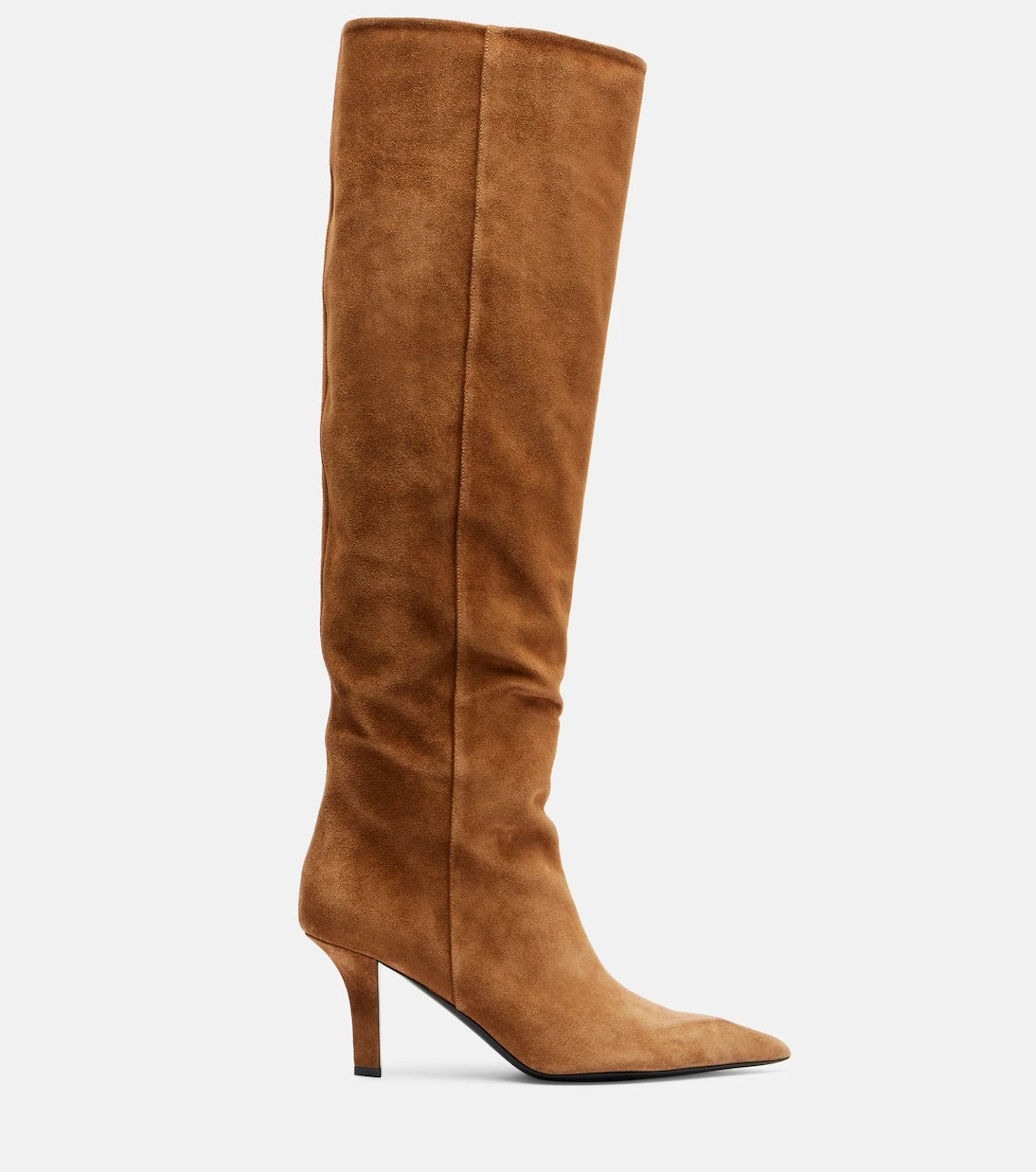 Amina Muaddi - Christine 80 suede knee-high boots
