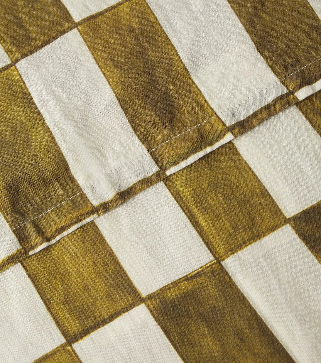 Once Milano - Checked linen tablecloth
