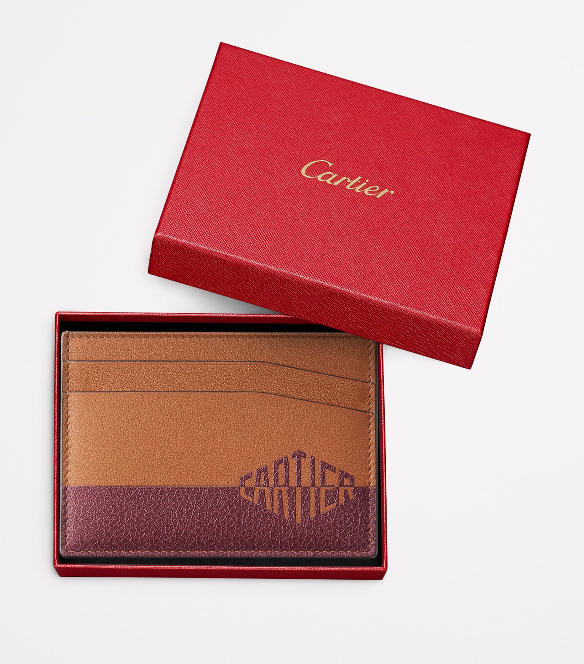 Cartier Leather Losange Shadow Card Holder