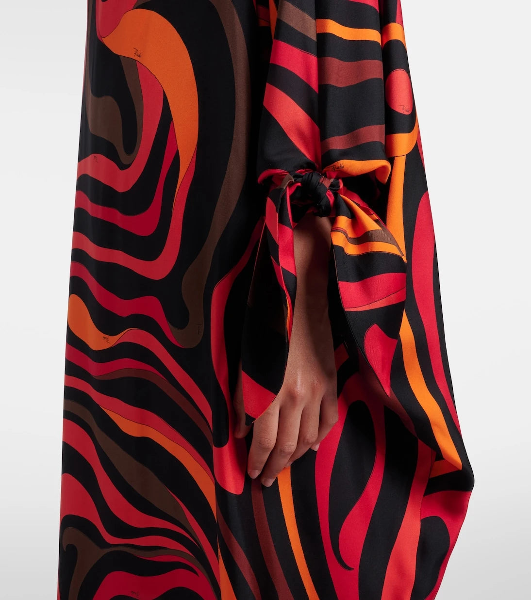 Pucci - Marmo embellished silk twill kaftan