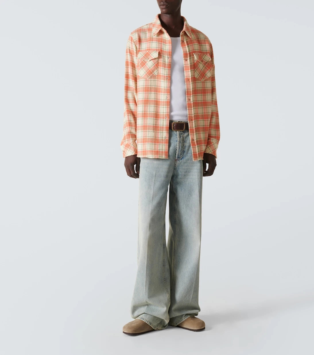 God's True Cashmere - Plaid cashmere shirt