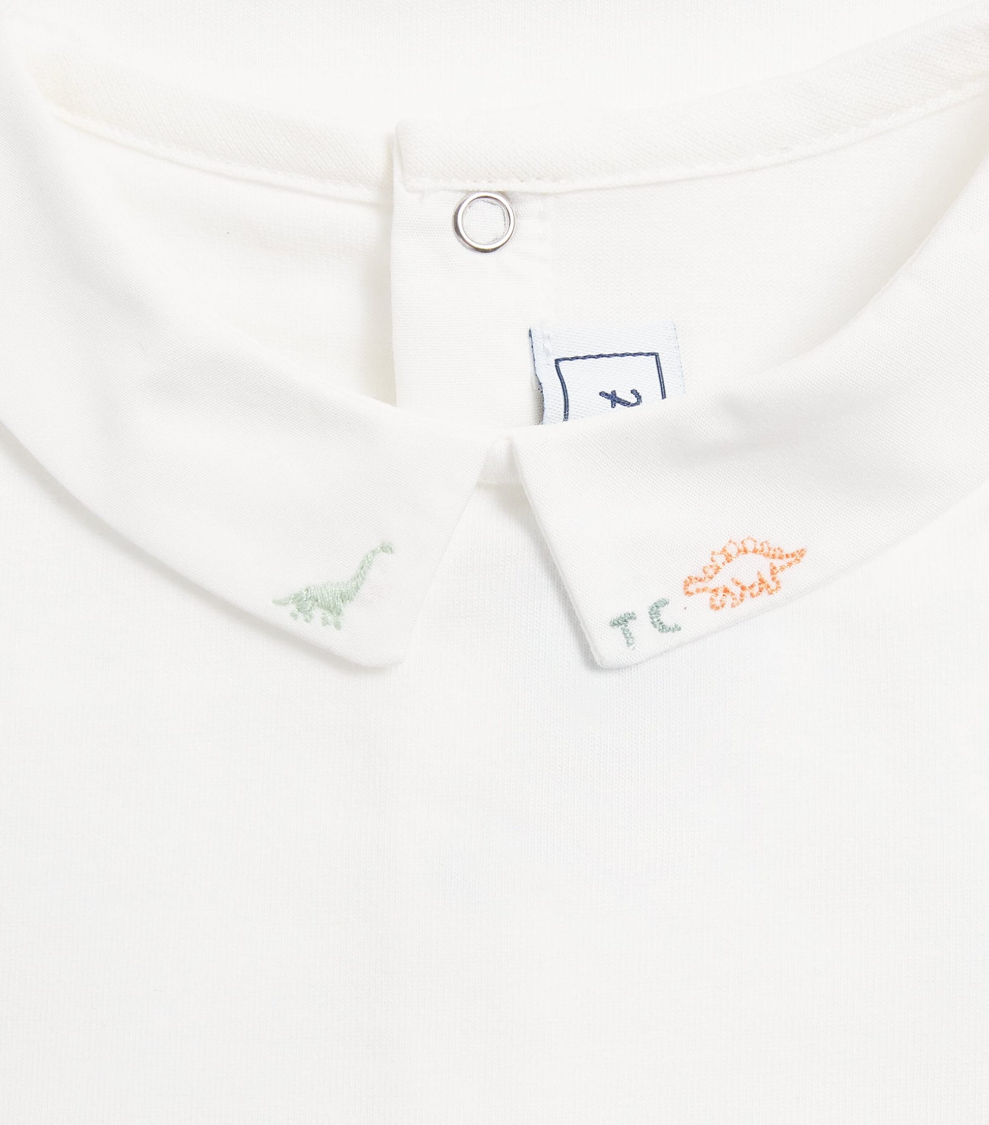 Stretch-Cotton Collared Bodysuit (3-12 Months)