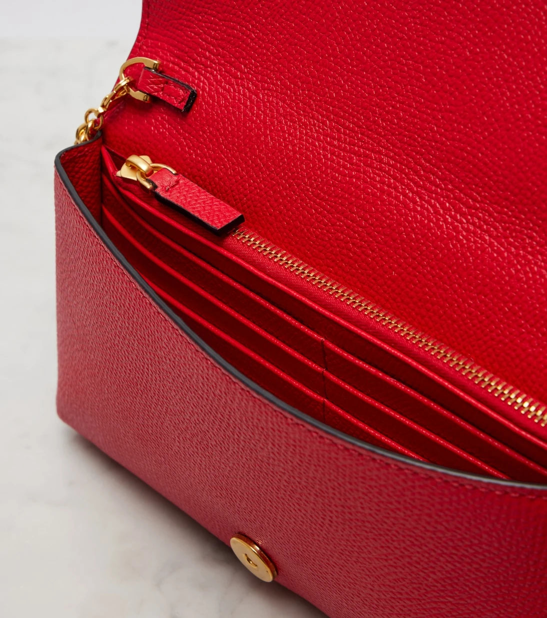Valentino Garavani - VLogo Mini leather wallet on chain