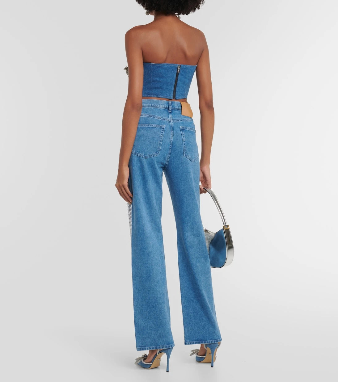 Giuseppe di Morabito - Embellished high-rise wide-leg jeans