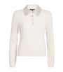 Maje White Wool Embellished Cardigan