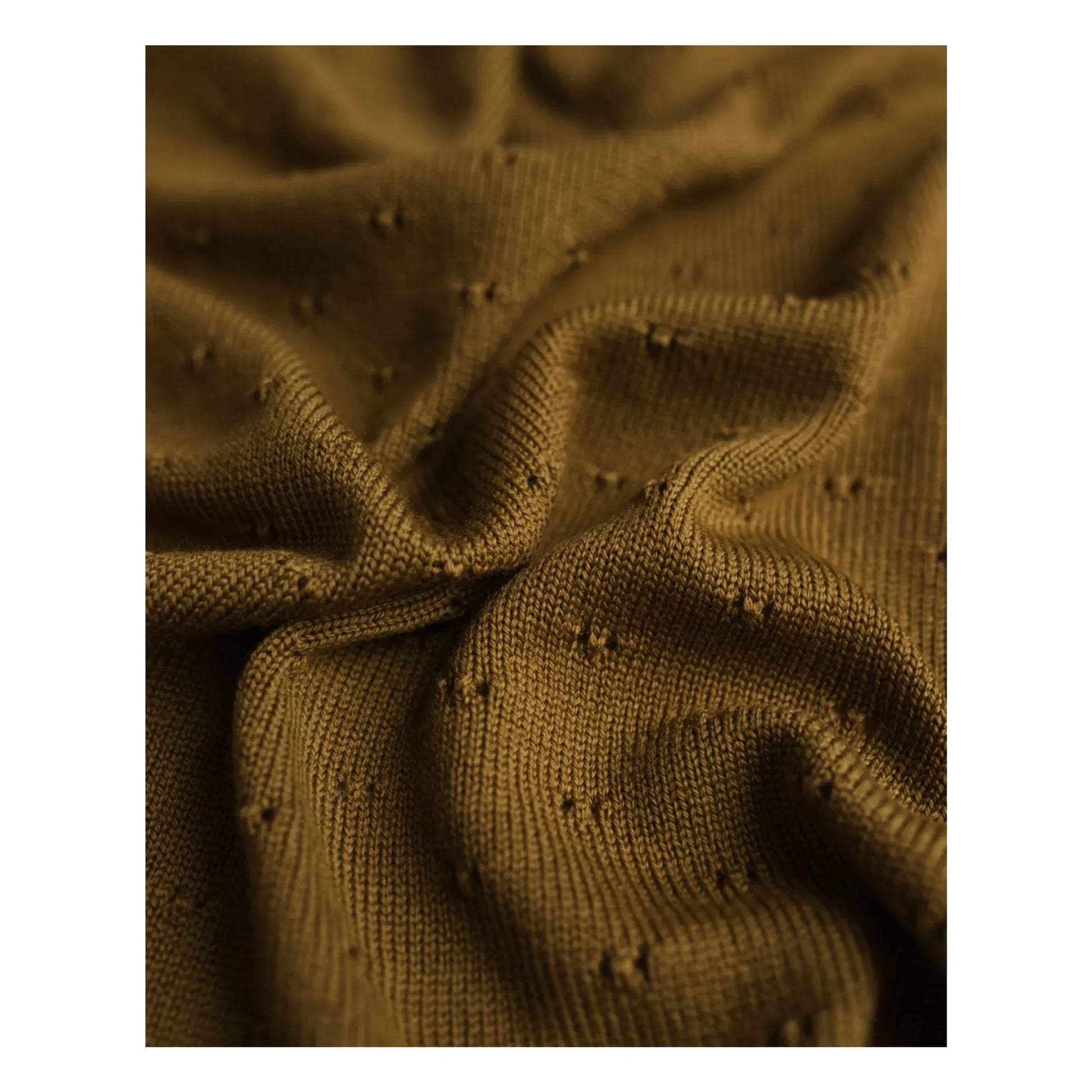 Hvid - Bibi Merino Wool Blanket | Mustard