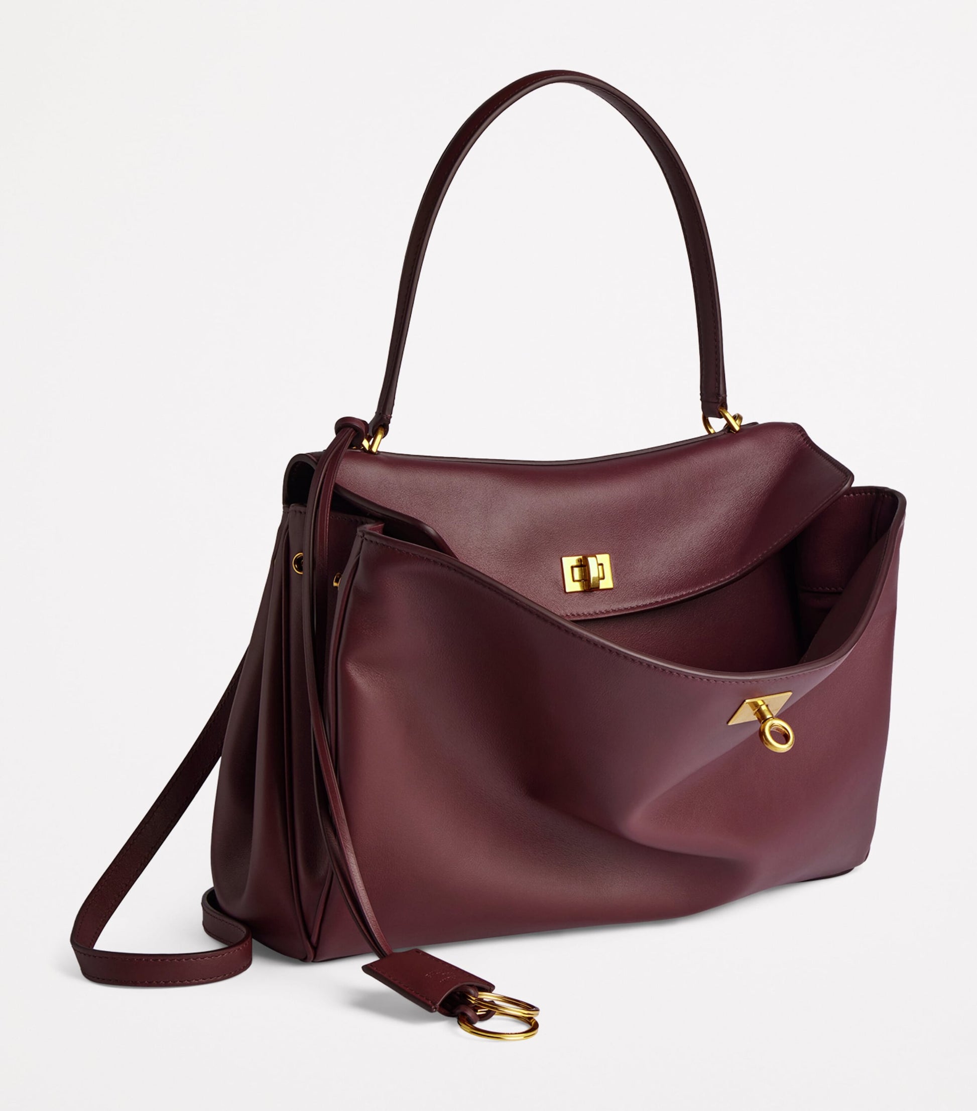 Balenciaga Red Leather Rodeo Top-Handle Bag 6034