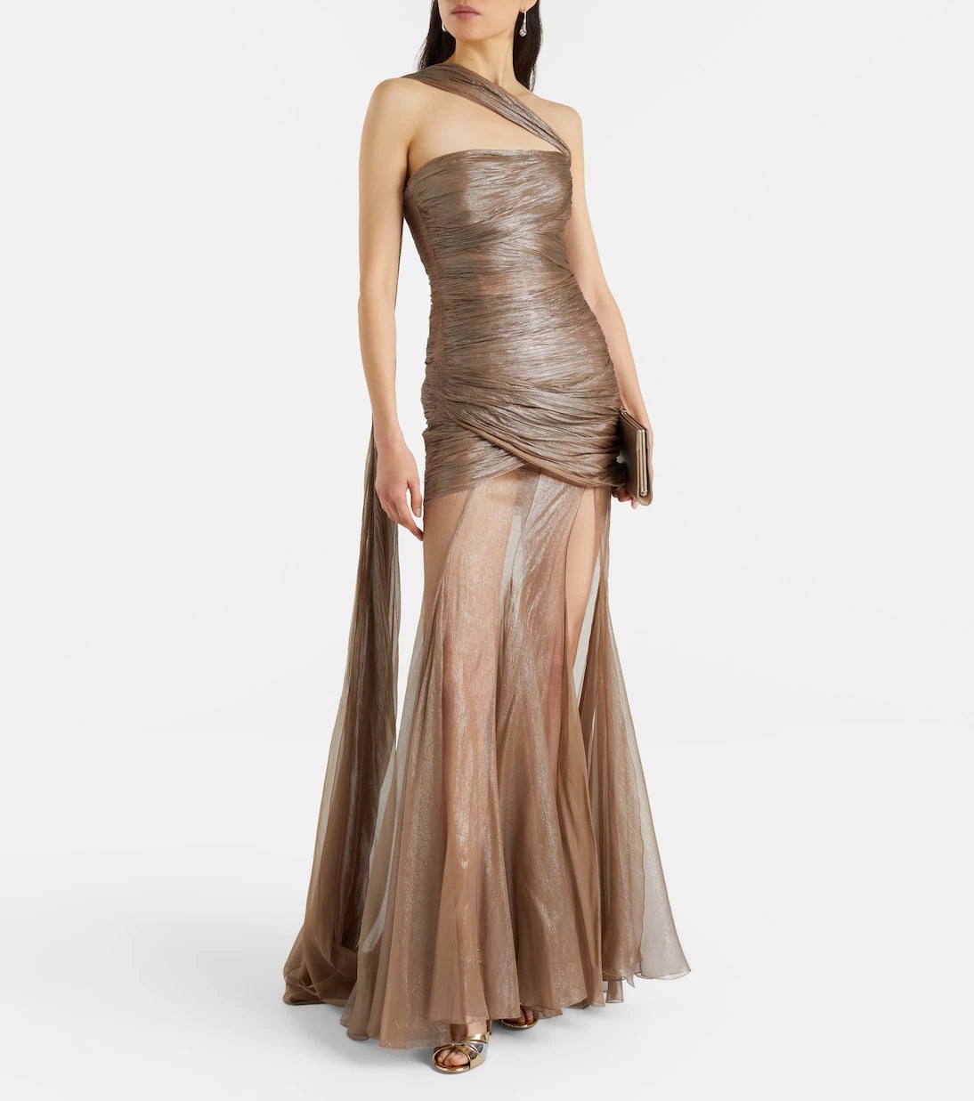 Maria Lucia Hohan - Marimar one-shoulder silk bustier gown