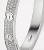 White Gold and Diamond LOVE Bracelet