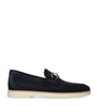 Suede Horsebit Loafers
