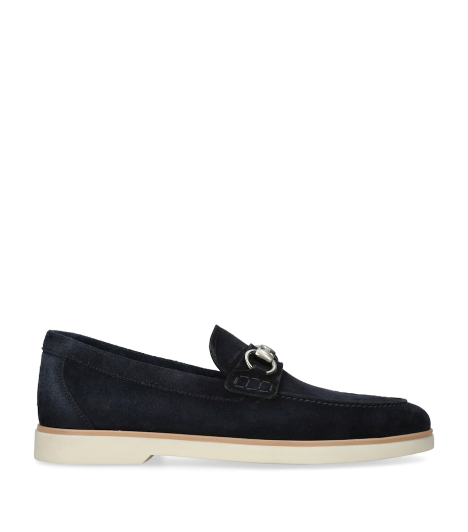 Suede Horsebit Loafers