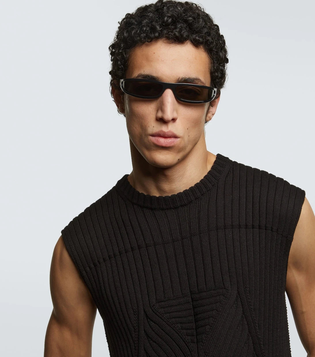 Rick Owens - Fog rectangular sunglasses