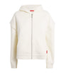 MAX&Co. White Cotton-Blend Jersey Hoodie