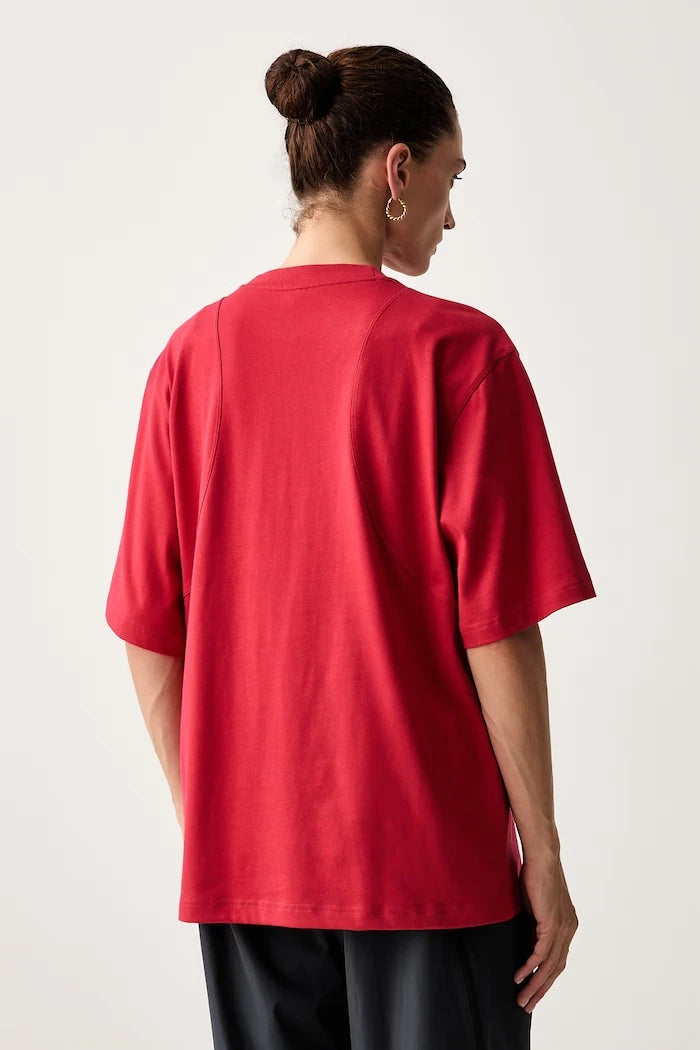 adidas by Stella McCartney kadın pamuklu oversized tişört