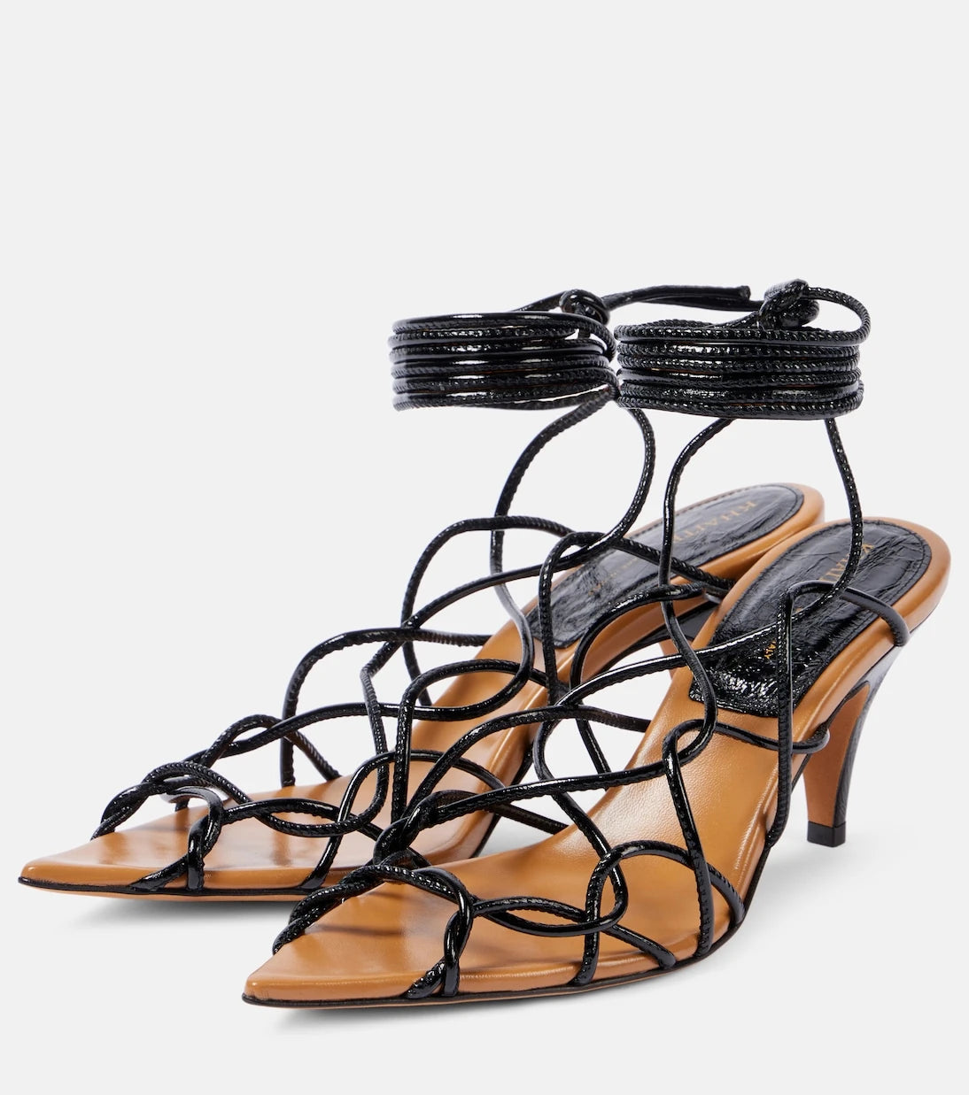 Khaite - Arden 75 leather sandals