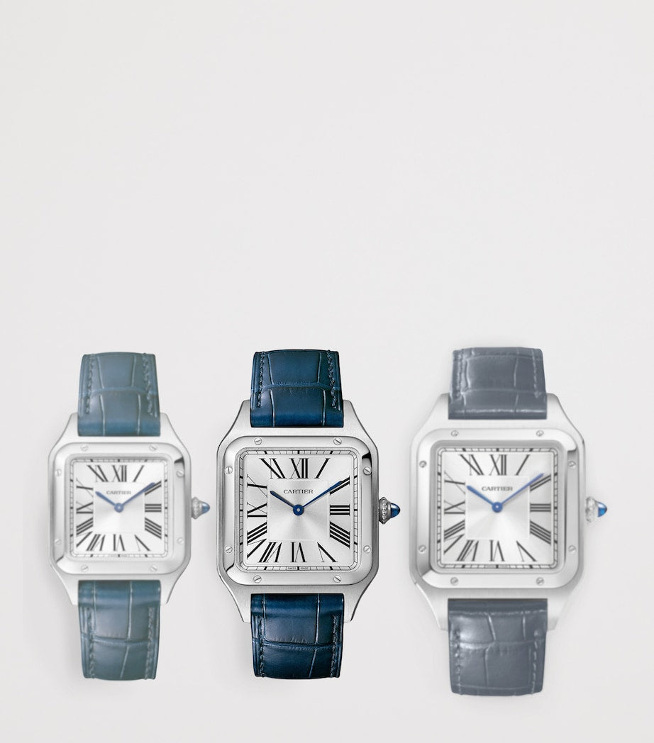 Large Stainless Steel Santos-Dumont Watch 31.4mm