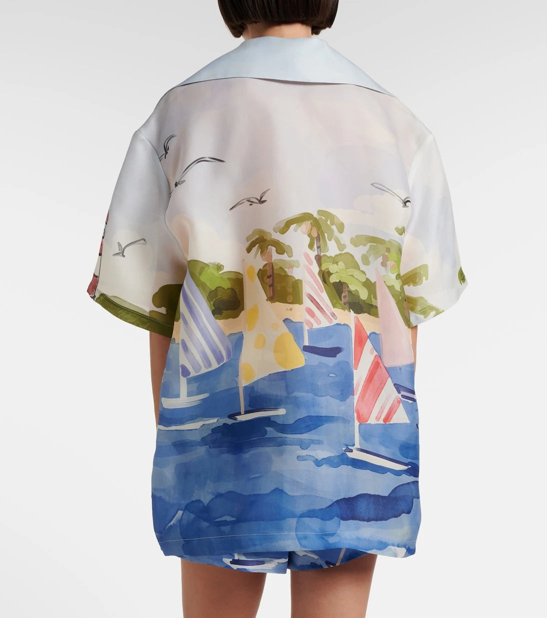 Leo Lin - Casey printed silk shirt