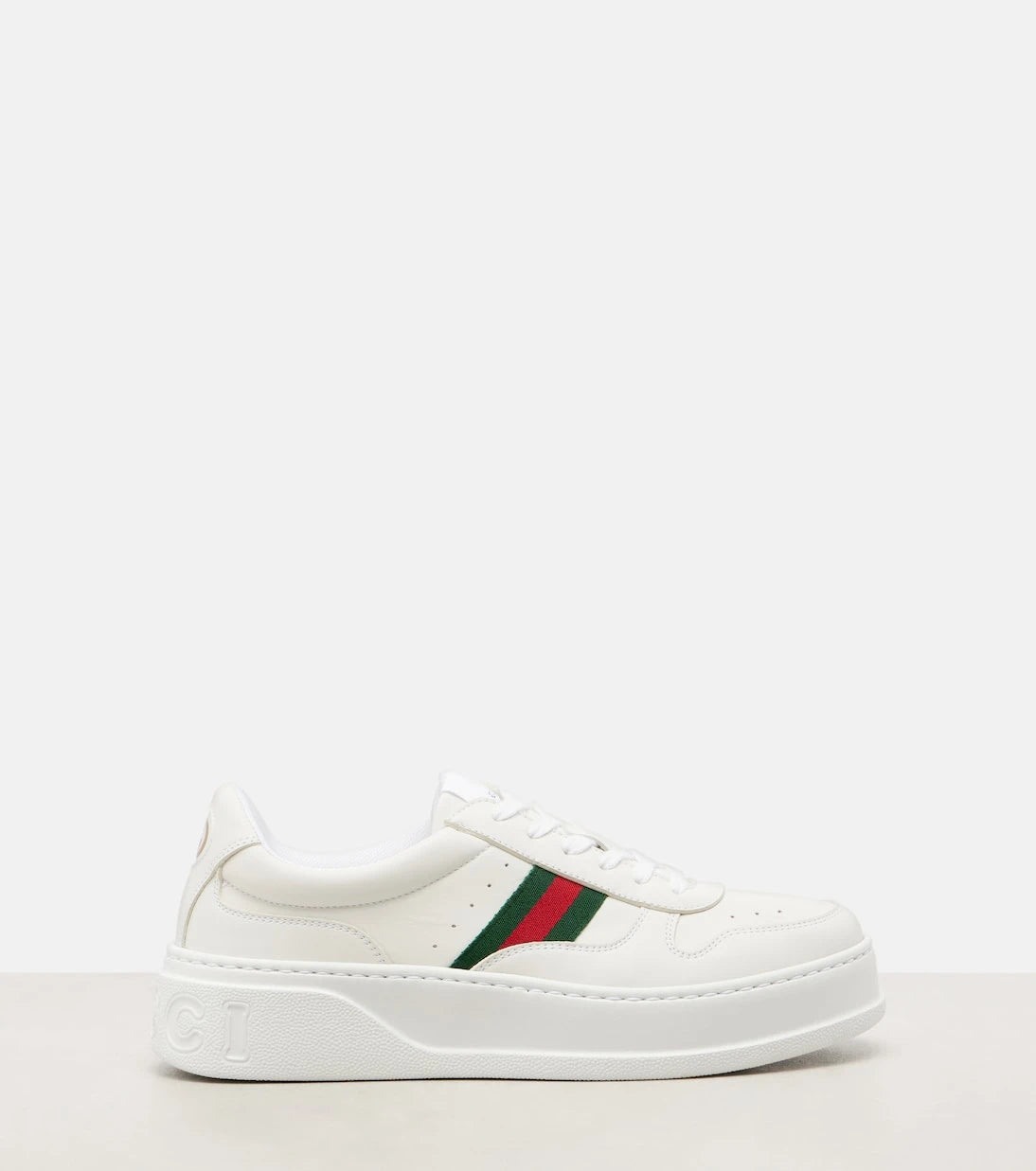 Gucci - New Chunky B leather sneakers