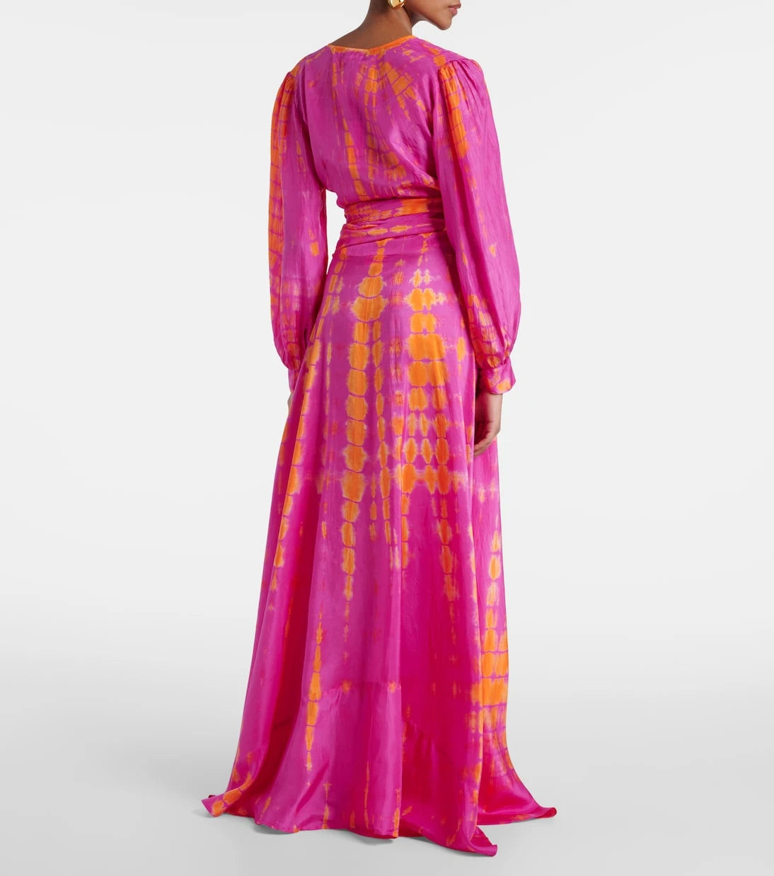 Anna Kosturova - Tie-dye silk wrap skirt