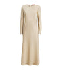 MAX&Co. Beige Satin Midi Dress