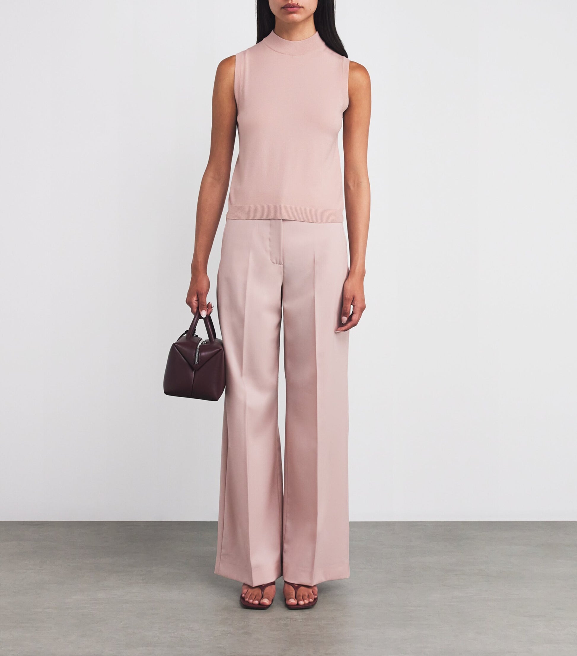 Weekend Max Mara Pink Knitted Sleeveless Top