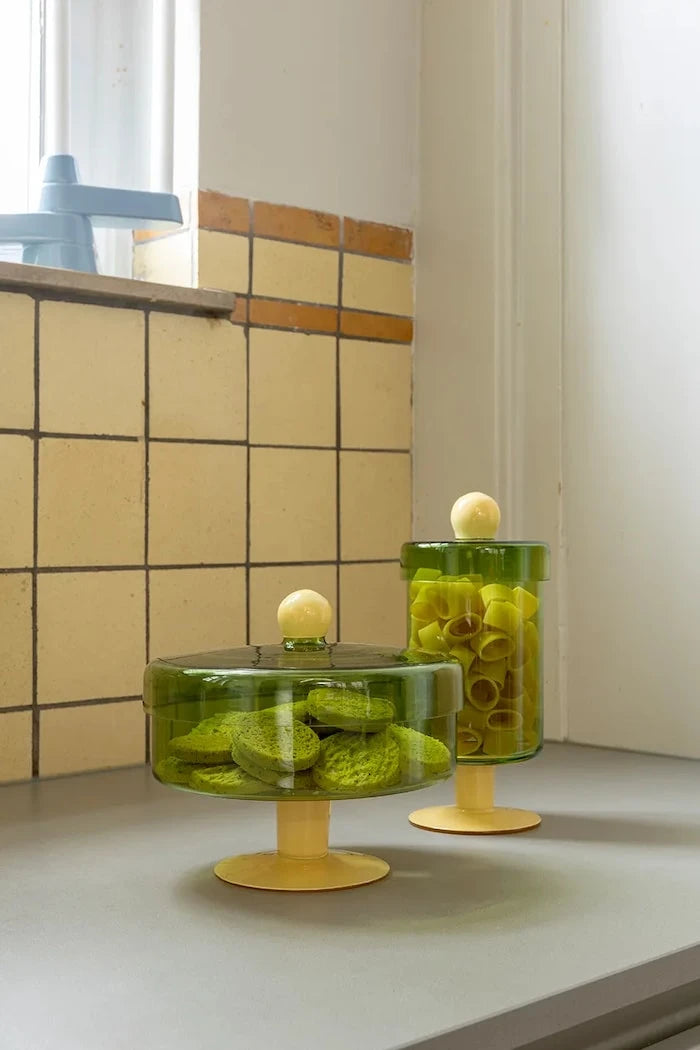 Kapaklı pasta standı &k amsterdam duo green 1,65 L
