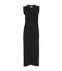 Black Cashmere Sleeveless Midi Dress
