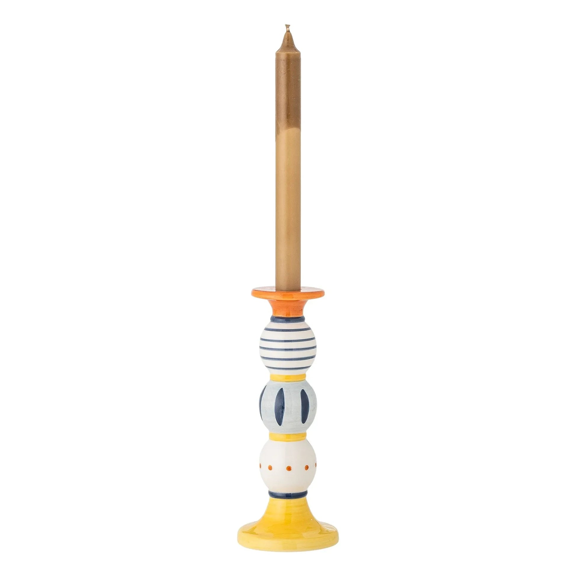 Bloomingville - Kairi stoneware candlestick | Yellow