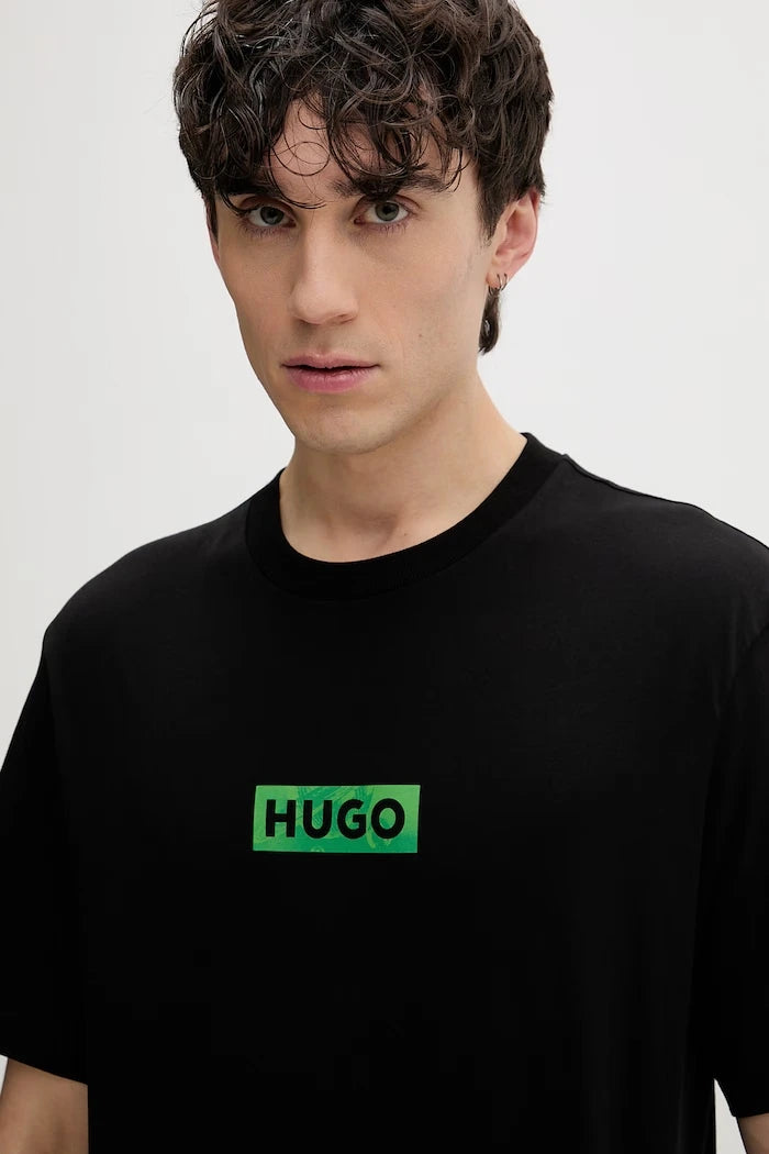 HUGO Blue erkek pamuklu tişört Nufotee