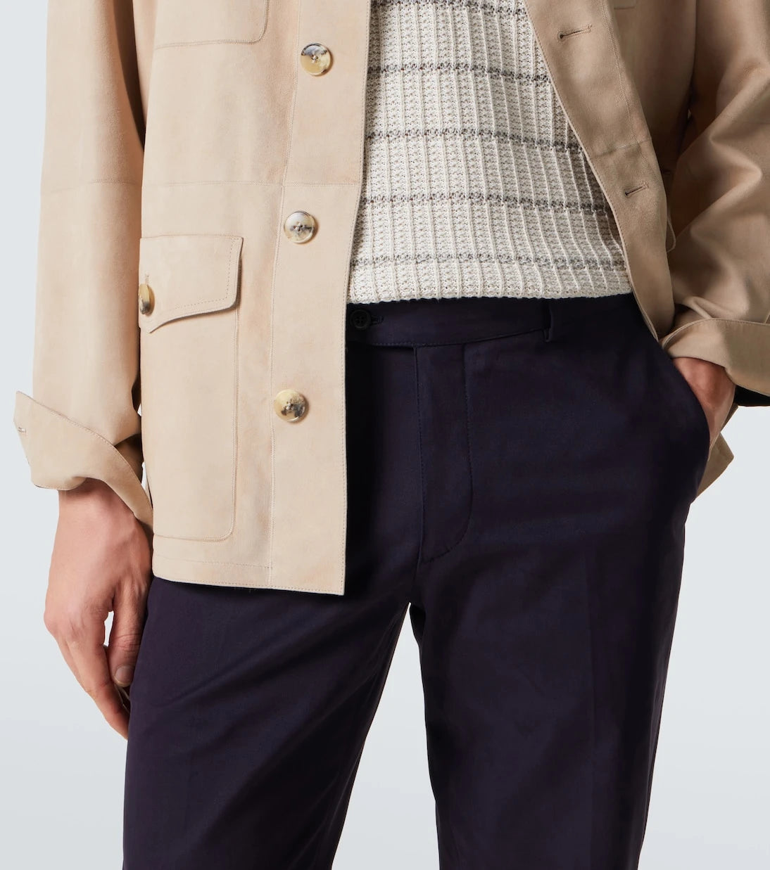 Brioni - Pienza cotton-blend straight pants