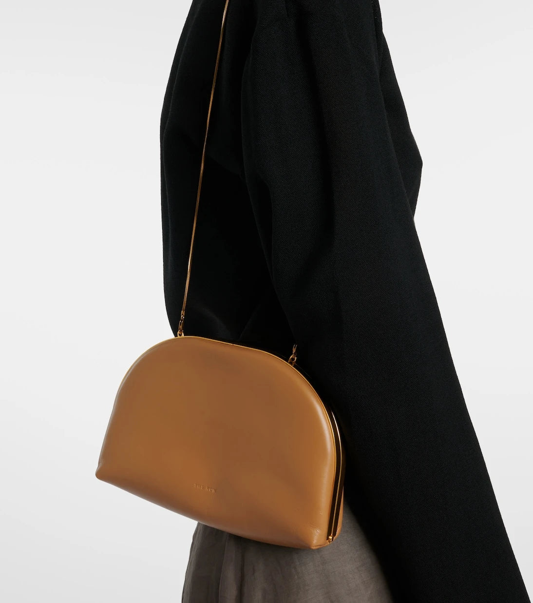The Row - Sylvia leather clutch
