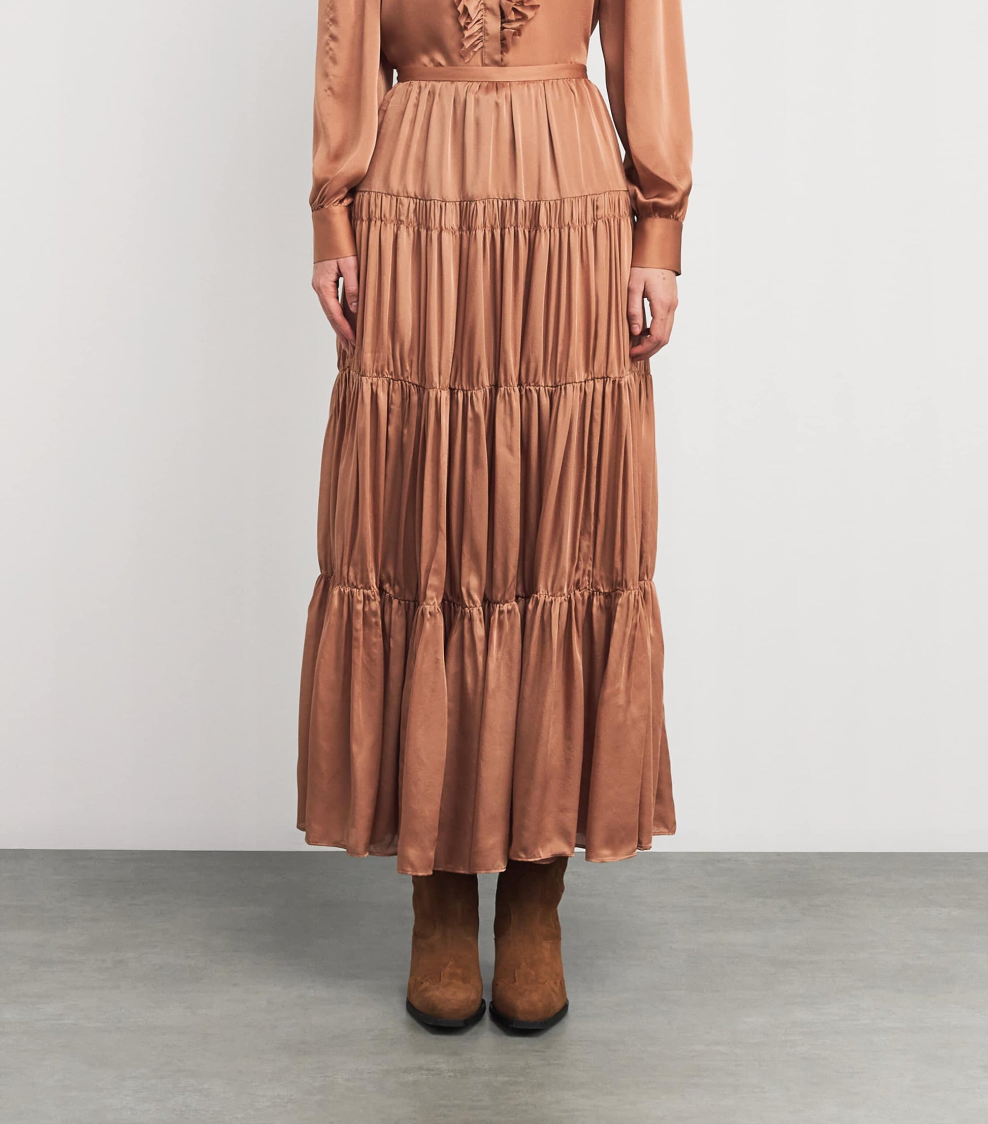 Silk Gaelle Maxi Skirt