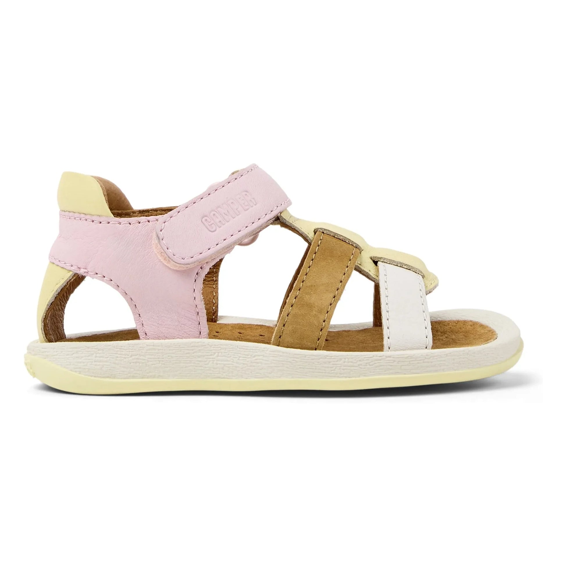 Camper - Bicho Colorblock Baby Sandals | Pink
