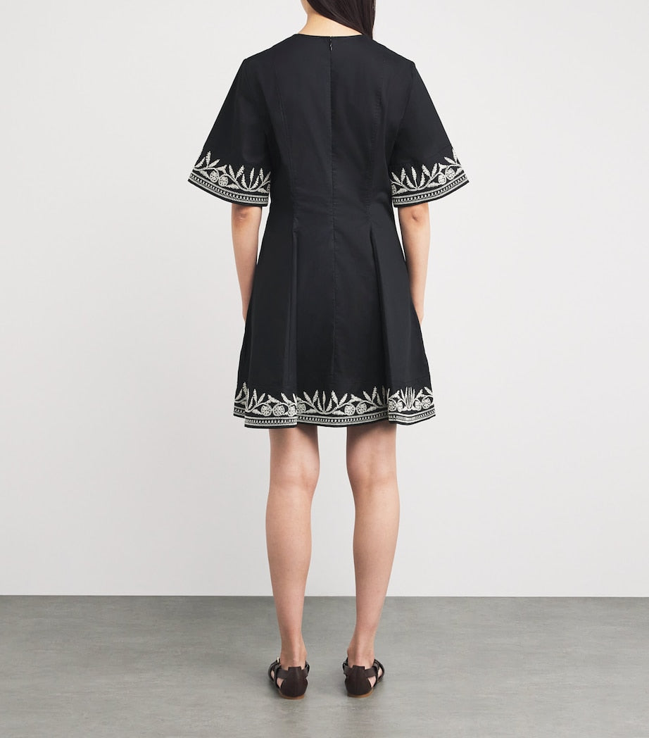 Embroidered Mary Mini Dress