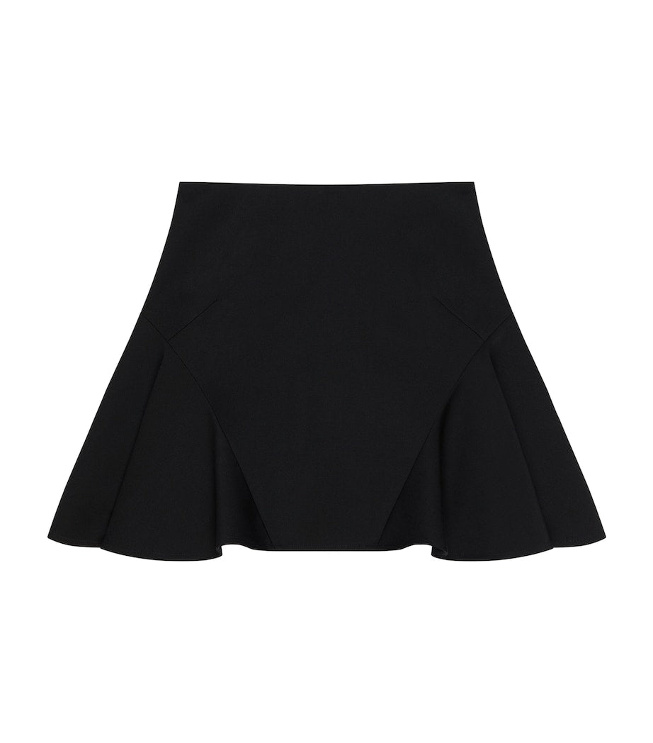 Givenchy Black Wool Mini Skirt