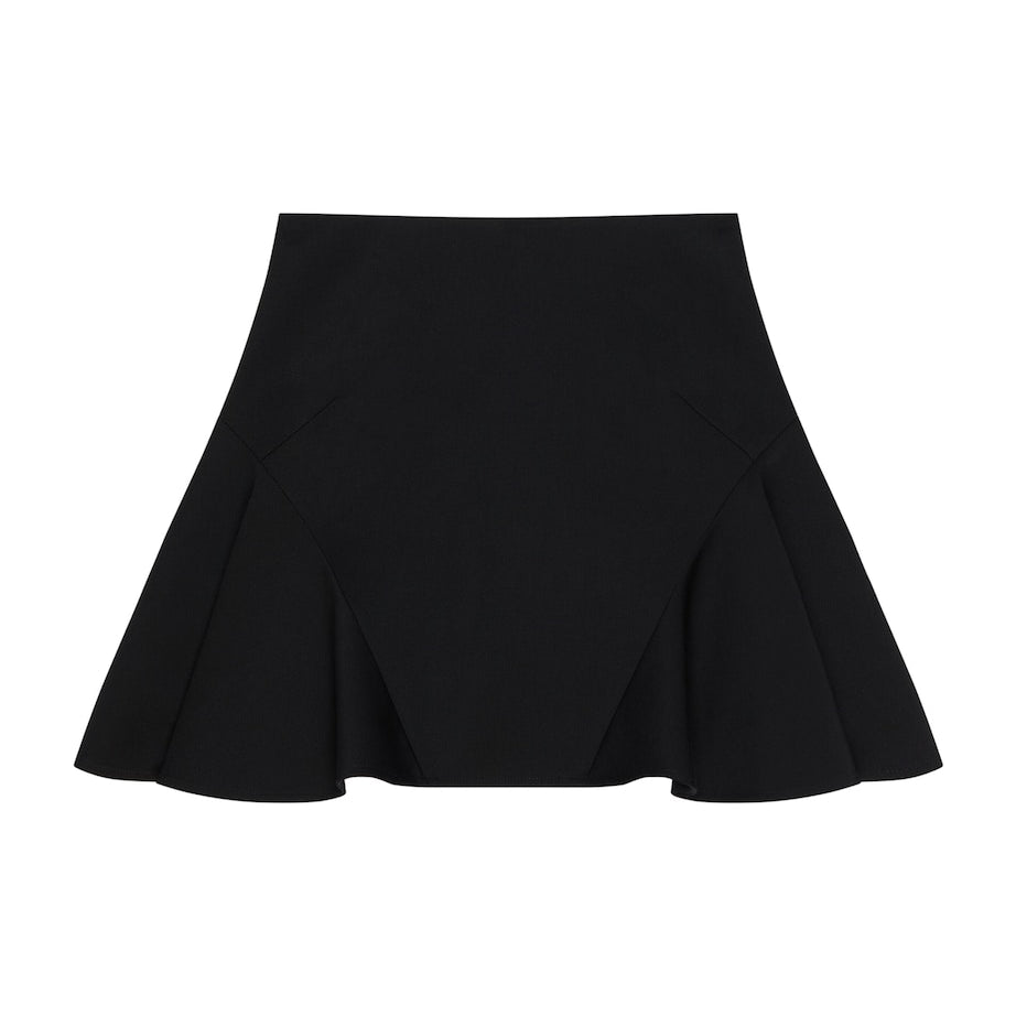 Givenchy Black Wool Mini Skirt