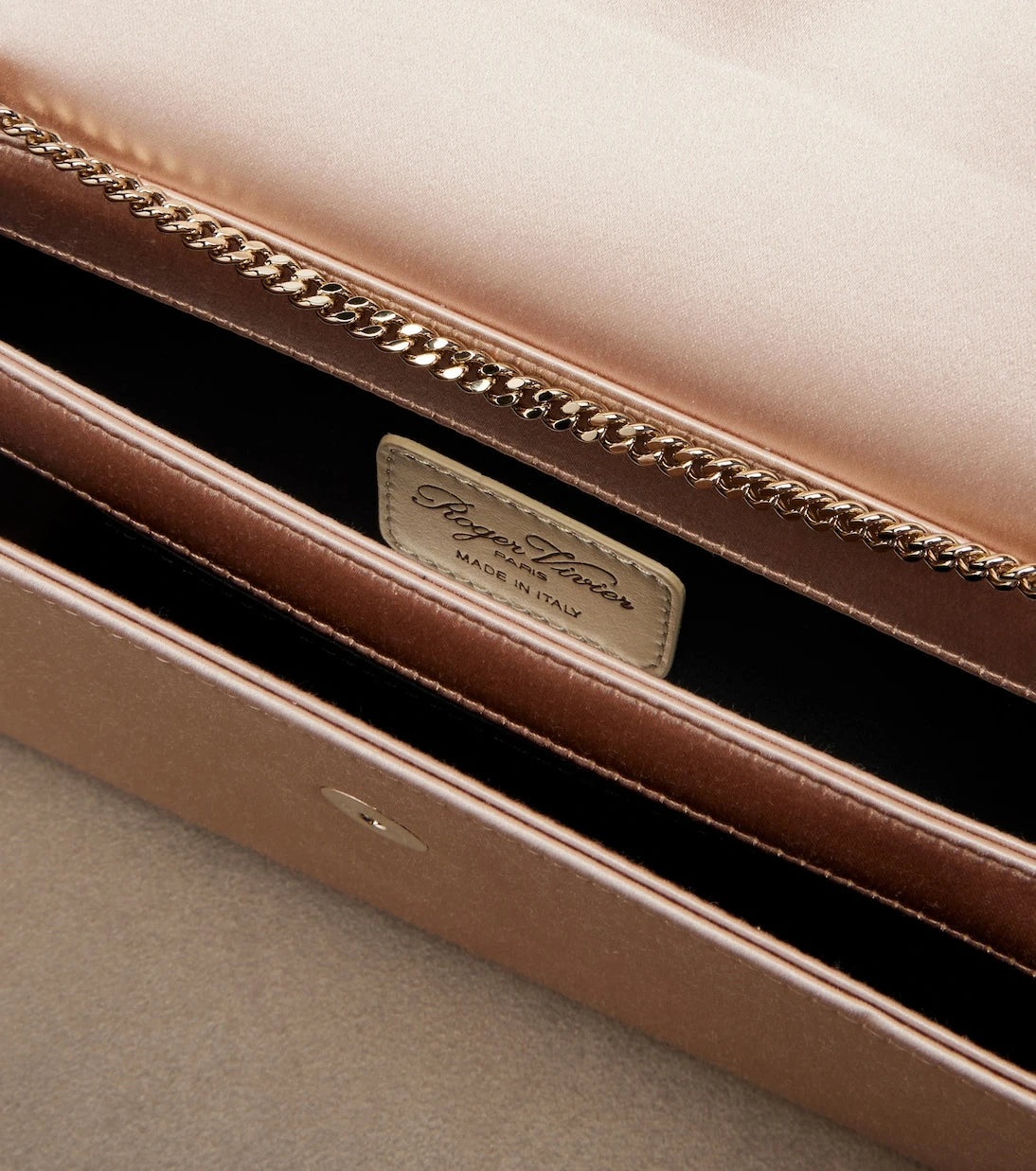 Roger Vivier - Efflorescence embellished satin clutch